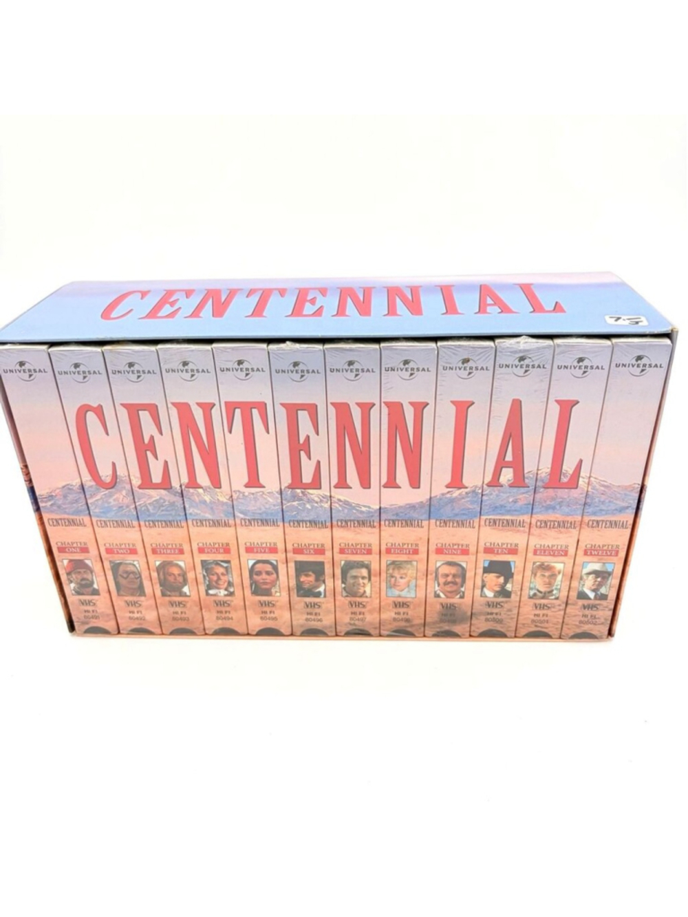 Centennial The Complete 1978 TV Mini-Series Box Set 1997 VHS 12-Tape Set
